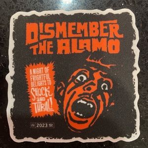 Dismember The Alamo 2023 Clothing Patch and Gift Bag; Alamo Drafthouse
